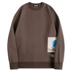 【Mサイズ】SPOONYARD×INA JANG:UNISEX ʼBLUESʼ PRINT CREWNECK